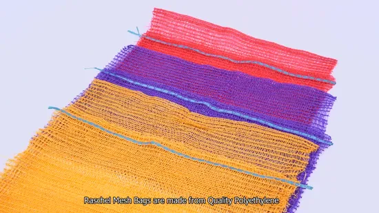 GRS SGS CE Fabrik Großhandel Kunststoffverpackung 10 kg 20 kg 25 kg 50 kg Kordelzug Brennholz Gemüse Obst Bohnen Kartoffel Zwiebel Orange Kohl PE Raschel Netz Netzbeutel