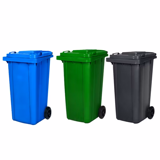 Bodenstehende Kunststoff-Mülltonnen für die Küche, Abfallbehälter, Haushaltsmüll, kann ohne Räder recycelt werden