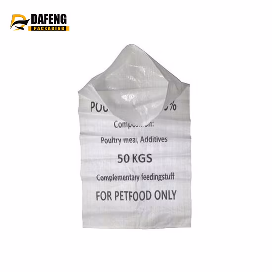 50 kg 25 kg Getreide, Bohnen, Hülsenfrüchte, grüne Linsen, Mais, Kräuter, Kleie, Weizenmehl, Reis, Samen, Verpackung, PP-gewebte Beutel mit Logo-Aufdruck