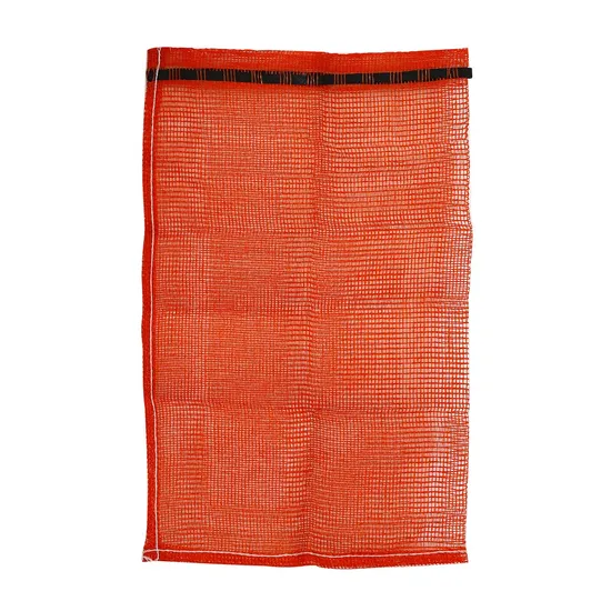 GRS SGS Factory Großhandel leere Kunststoff-Kordelzugverpackung 25 kg 50 kg Brennholz Gemüse Zwiebel Kartoffel Kohl Obst Orange PP röhrenförmig gewebter Drehernetz-Netzbeutel