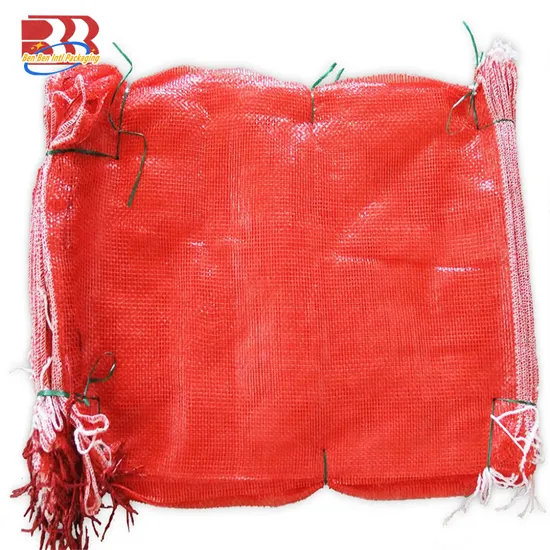 Grs SGS FDA Fabrik Großhandel langlebig 50lb 50kg Leno Obst Gemüse Kunststoff Verpackung Kordelzug Bohnen Zwiebel Kartoffel Orange Kohl PP gewebt röhrenförmige Mesh-Netzbeutel